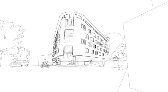 Postgraduate Housing for Edinburgh University, Holyrood Road, Edinburgh