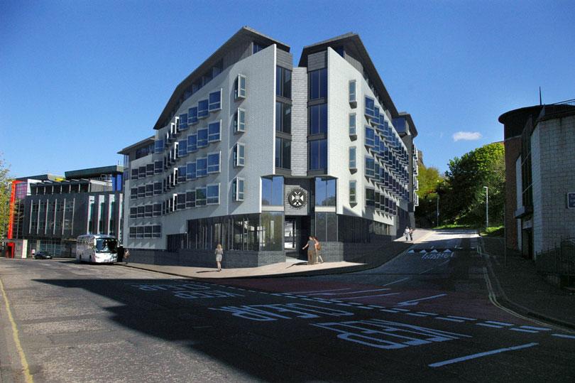 Postgraduate Housing for Edinburgh University, Holyrood Road, Edinburgh