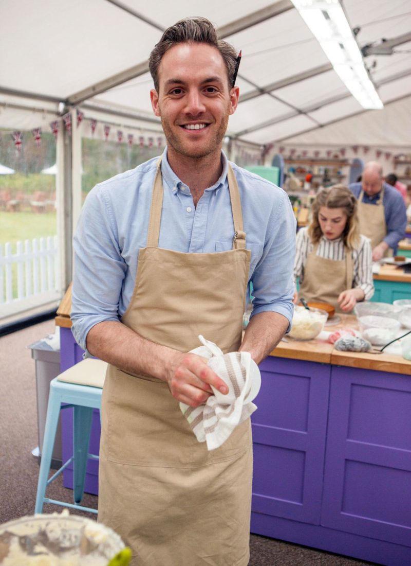 Tom in The Great British Bake Off