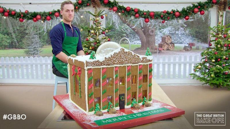 Tom on The Great British Bake Off Christmas Special